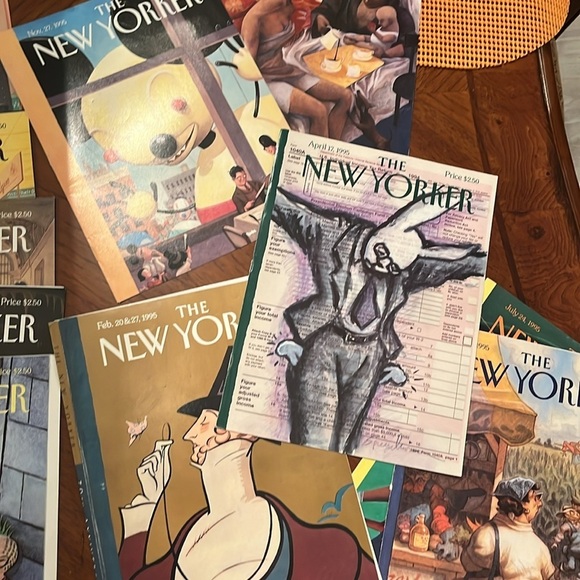 Vintage New Yorker Magazine Covers Only 1995 Set of 21 Artwork Frameable Gifts - Picture 2 of 5